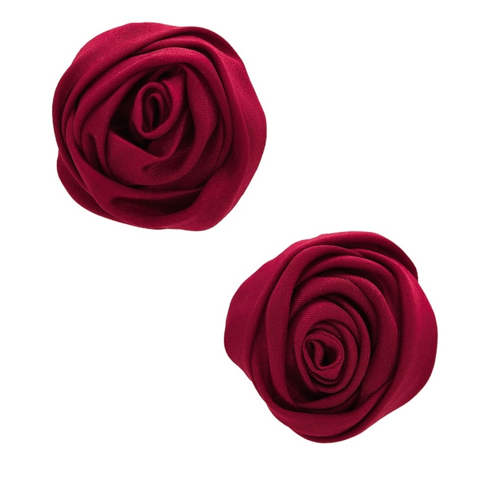 Rosette earrings
